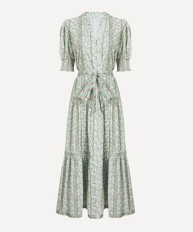 Hill House Green Provence Floral Yara Shirt Dress New